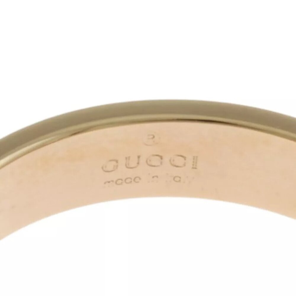 GUCCI Ring US 7 3/4 EU56 K18 Pink Gold icon used - Picture 7 of 8